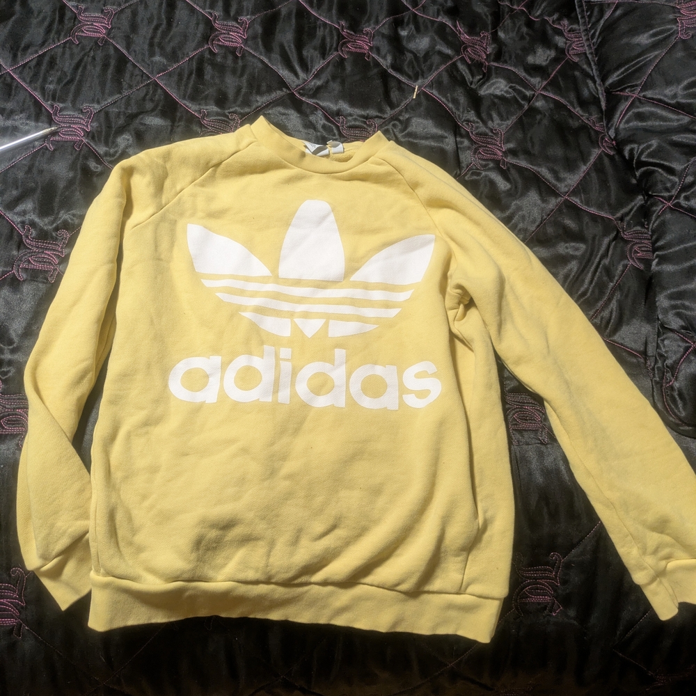 Adidas Lemon Sweatshirt with White Logo